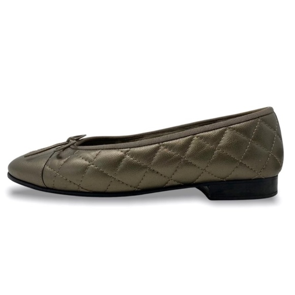 Chanel Grained Calfskin Ballerina Flats Size 36.5 - Picture 4 of 4